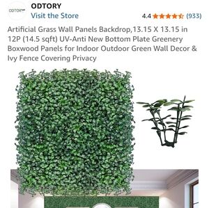 ODTORY Artificial Grass Wall Panels